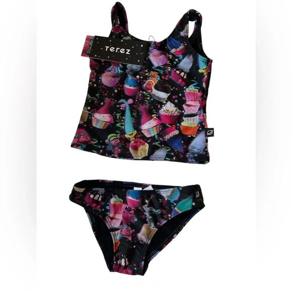 NWT Terez Kids Trolls Swimsuit - Picture 1 of 7